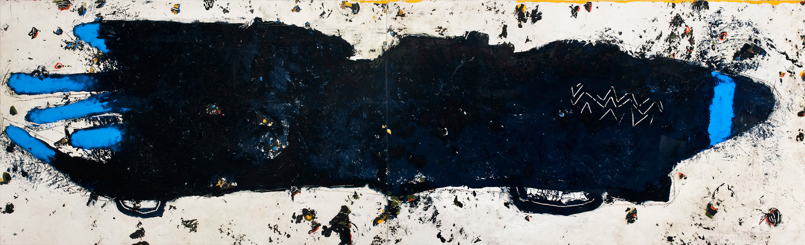 Öl auf Papier auf Nessel | 250 x 80 cm