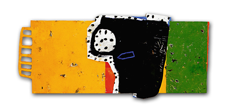 Öl auf Papier auf Holz | 220 x 130 x 2,2 cm